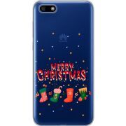 Прозрачный чехол Uprint Huawei Y5 2018 / Honor 7A Merry Christmas