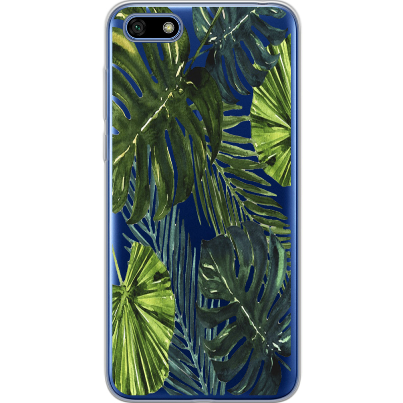 Прозрачный чехол Uprint Huawei Y5 2018 / Honor 7A Palm Tree