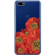 Прозрачный чехол Uprint Huawei Y5 2018 / Honor 7A Red Poppies
