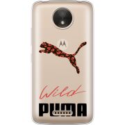 Прозрачный чехол Uprint Motorola Moto C Plus XT1723 Wild Cat