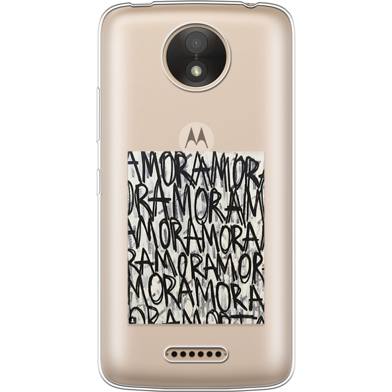 Прозрачный чехол Uprint Motorola Moto C Plus XT1723 Amor Amor