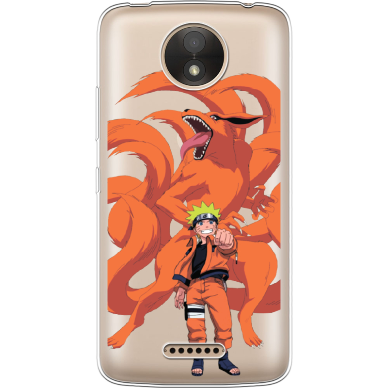 Прозрачный чехол Uprint Motorola Moto C Plus XT1723 Naruto and Kurama