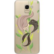 Прозрачный чехол Uprint Samsung J600 Galaxy J6 2018 Cute Mermaid