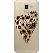 Прозрачный чехол Uprint Samsung J600 Galaxy J6 2018 Wild Love