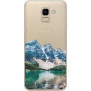 Прозрачный чехол Uprint Samsung J600 Galaxy J6 2018 Blue Mountain