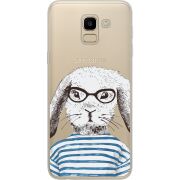 Прозрачный чехол Uprint Samsung J600 Galaxy J6 2018 MR. Rabbit