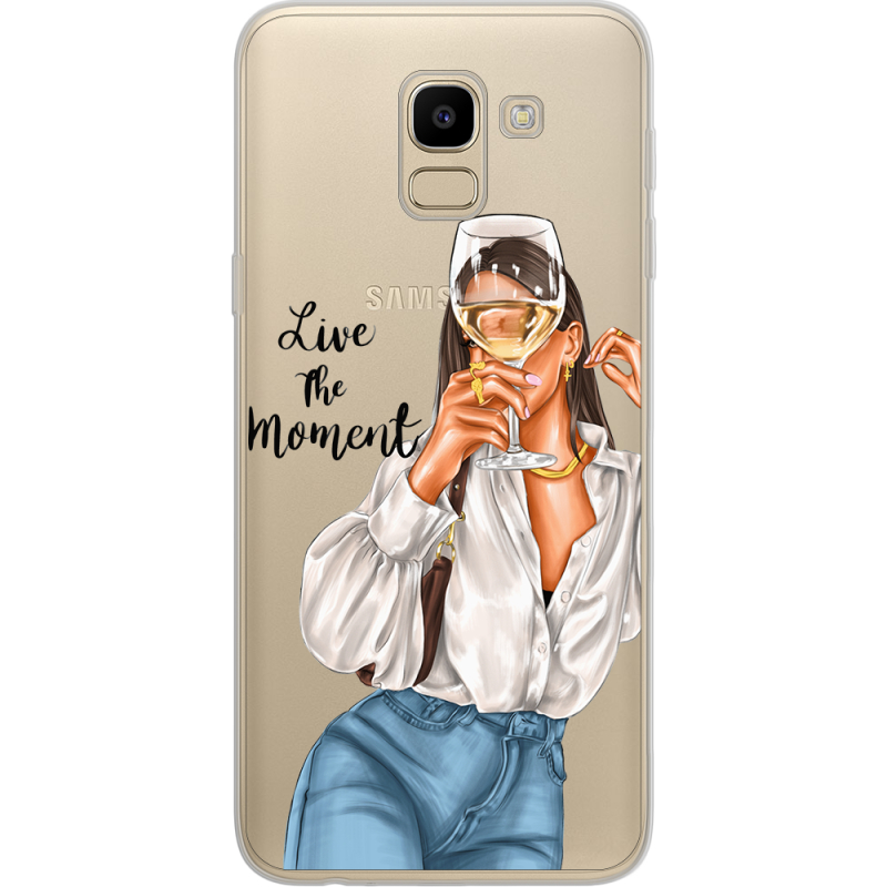 Прозрачный чехол Uprint Samsung J600 Galaxy J6 2018 Live The Moment