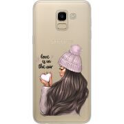 Прозрачный чехол Uprint Samsung J600 Galaxy J6 2018 love is in the air