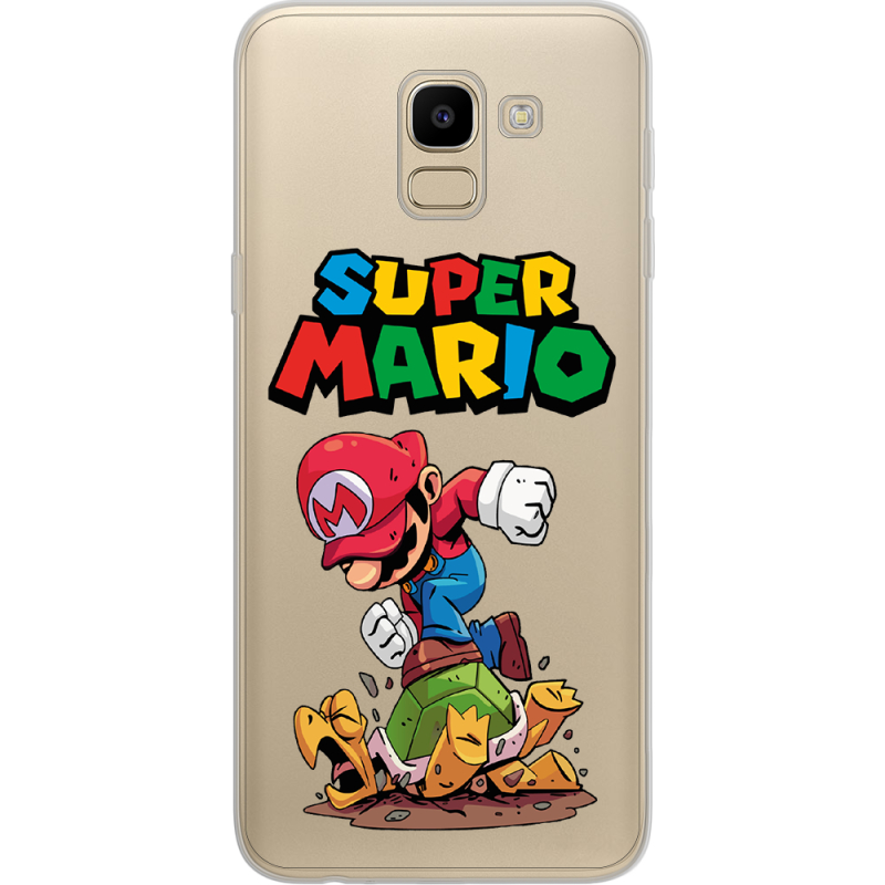 Прозрачный чехол Uprint Samsung J600 Galaxy J6 2018 Super Mario