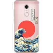 Прозрачный чехол Uprint Xiaomi Redmi 5 Plus Большая волна в Канагаве