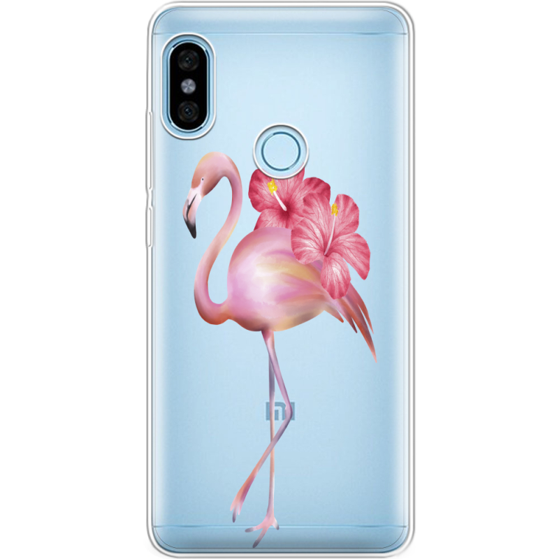 Прозрачный чехол Uprint Xiaomi Redmi Note 5 / Note 5 Pro Floral Flamingo