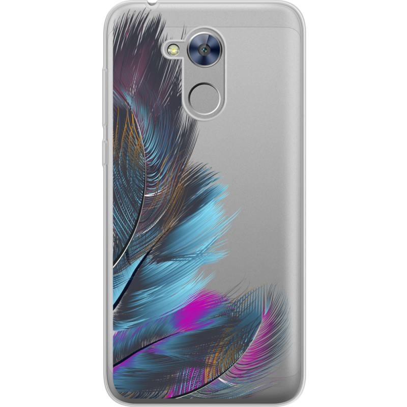 Прозрачный чехол Uprint Huawei Honor 6A Feathers