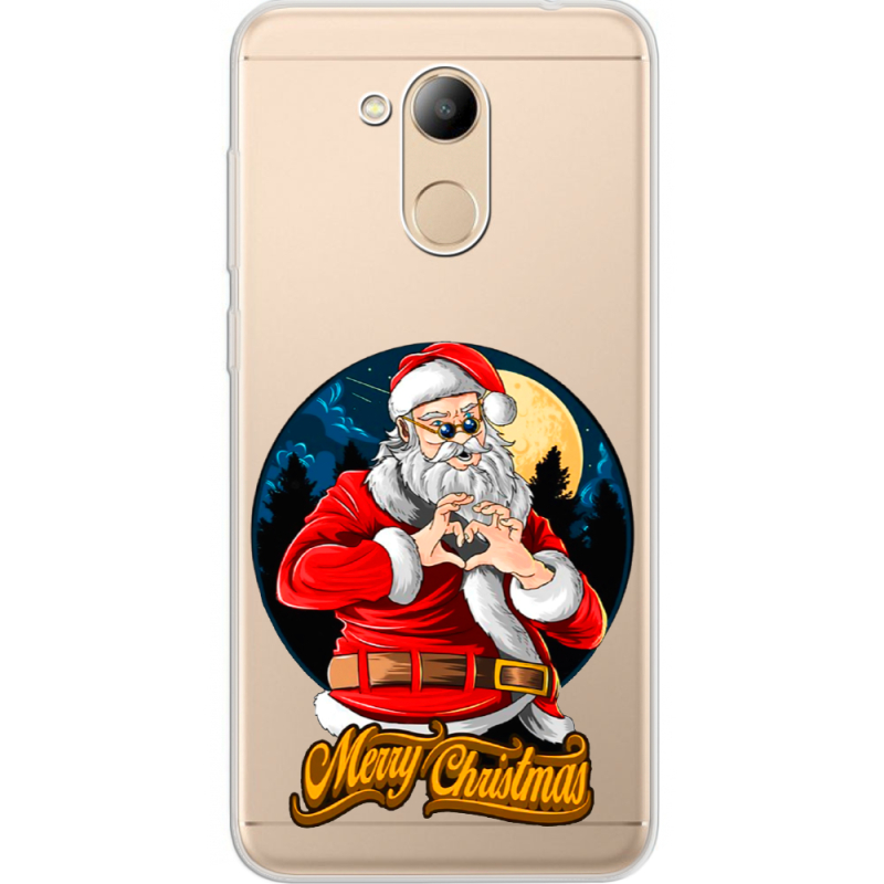 Прозрачный чехол Uprint Huawei Honor 6C Pro Cool Santa