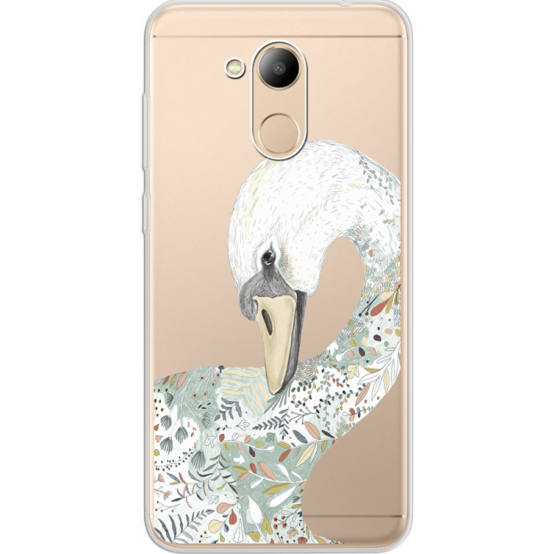 Прозрачный чехол Uprint Huawei Honor 6C Pro Swan