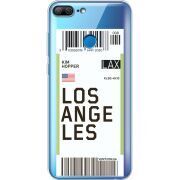 Прозрачный чехол Uprint Huawei Honor 9 Lite Ticket Los Angeles