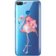 Прозрачный чехол Uprint Huawei Honor 9 Lite Floral Flamingo