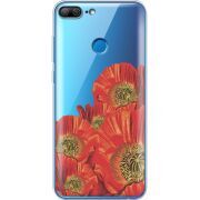Прозрачный чехол Uprint Huawei Honor 9 Lite Red Poppies
