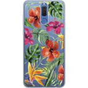 Прозрачный чехол Uprint Huawei Mate 10 Lite Tropical Flowers