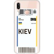 Прозрачный чехол Uprint Huawei P20 Lite Ticket Kiev