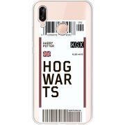Прозрачный чехол Uprint Huawei P20 Lite Ticket Hogwarts