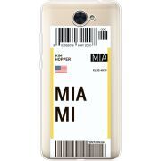 Прозрачный чехол Uprint Huawei Y7 2017 Ticket Miami