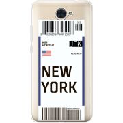 Прозрачный чехол Uprint Huawei Y7 2017 Ticket New York
