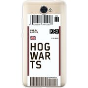 Прозрачный чехол Uprint Huawei Y7 2017 Ticket Hogwarts