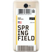 Прозрачный чехол Uprint Huawei Y7 2017 Ticket Springfield