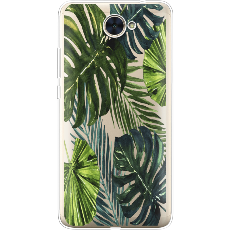 Прозрачный чехол Uprint Huawei Y7 2017 Palm Tree