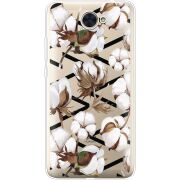 Прозрачный чехол Uprint Huawei Y7 2017 Cotton flowers