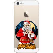 Прозрачный чехол Uprint Apple iPhone 5 / 5S / 5SE Cool Santa