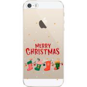 Прозрачный чехол Uprint Apple iPhone 5 / 5S / 5SE Merry Christmas