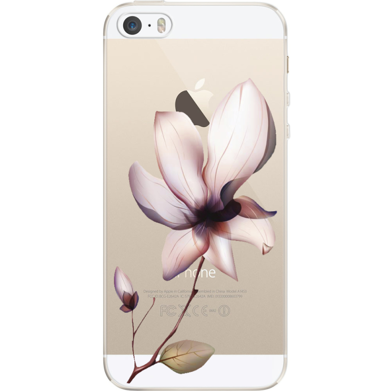 Прозрачный чехол Uprint Apple iPhone 5 / 5S / 5SE Magnolia