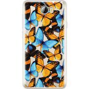 Прозрачный чехол Uprint Huawei Y5 2 Butterfly Morpho