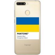 Прозрачный чехол Uprint Huawei Y6 Prime 2018 / Honor 7A Pro Pantone вільний синій