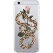 Прозрачный чехол Uprint Apple iPhone 6 / 6S Glamor Snake