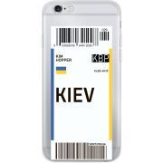 Прозрачный чехол Uprint Apple iPhone 6 / 6S Ticket Kiev