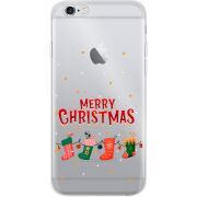 Прозрачный чехол Uprint Apple iPhone 6 / 6S Merry Christmas