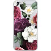 Прозрачный чехол Uprint Apple iPhone 6 / 6S Floral Dark Dreams