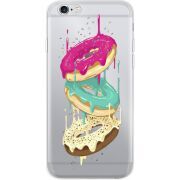 Прозрачный чехол Uprint Apple iPhone 6 / 6S Donuts