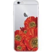 Прозрачный чехол Uprint Apple iPhone 6 / 6S Red Poppies