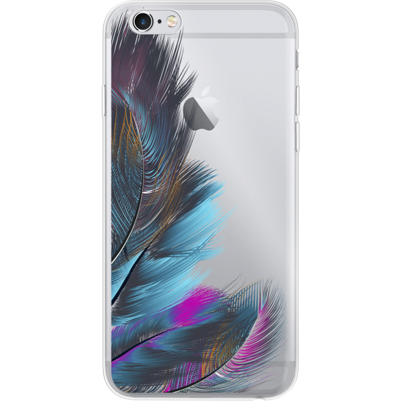Прозрачный чехол Uprint Apple iPhone 6 / 6S Feathers