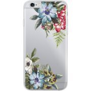 Прозрачный чехол Uprint Apple iPhone 6 / 6S Floral