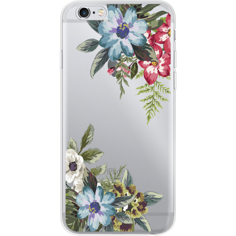 Прозрачный чехол Uprint Apple iPhone 6 Plus / 6S Plus  Floral