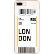 Прозрачный чехол Uprint Apple iPhone 7/8 Plus Ticket London