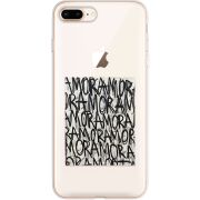 Прозрачный чехол Uprint Apple iPhone 7/8 Plus Amor Amor