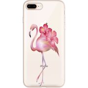 Прозрачный чехол Uprint Apple iPhone 7/8 Plus Floral Flamingo