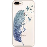 Прозрачный чехол Uprint Apple iPhone 7/8 Plus Feather