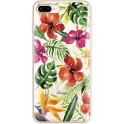 Прозрачный чехол Uprint Apple iPhone 7/8 Plus Tropical Flowers