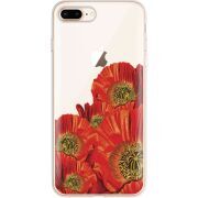 Прозрачный чехол Uprint Apple iPhone 7/8 Plus Red Poppies